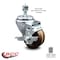 Service Caster 3 Inch High Temp Phenolic Wheel Swivel 1/2 Inch Threaded Stem Caster with Brake SCC-TS20S314-PHRHT-TLB-121315 - alternate 2